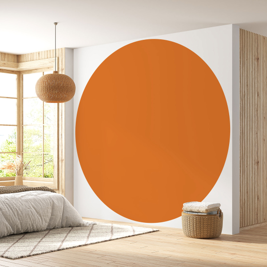 Papier peint rond / cercle - Couleur Tendance - 750