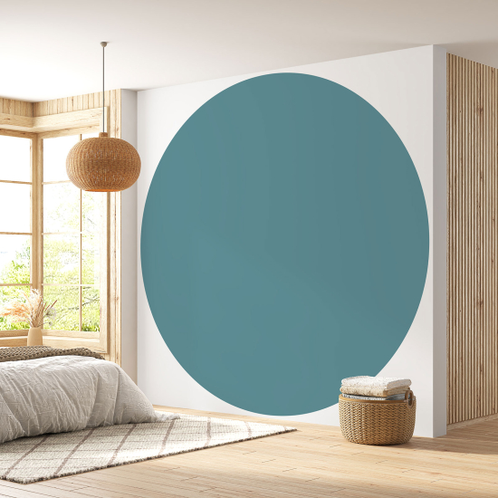 Papier peint rond / cercle - Couleur Tendance - 758