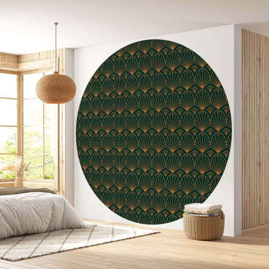 Papier peint rond / cercle - Motif oriental - 311