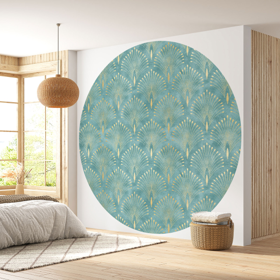 Papier peint rond / cercle - Motif oriental - 570