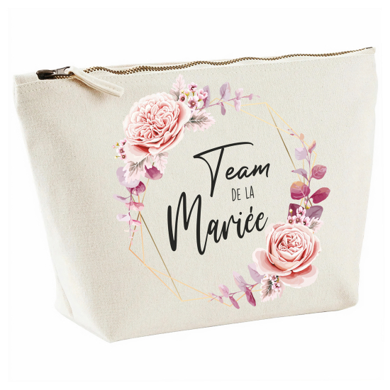 Pochette - Couronne fleurs team de la mariée