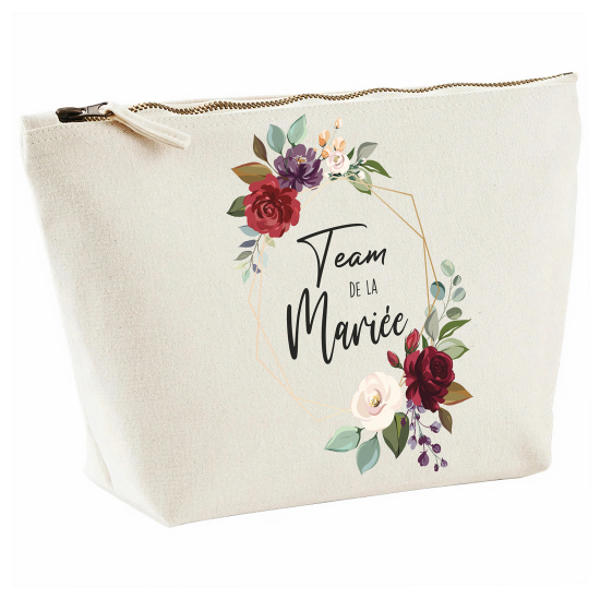 Pochette - Couronne fleurs team de la mariée