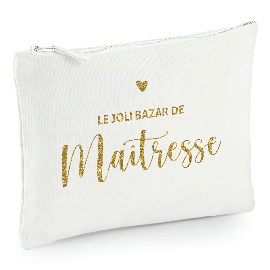 Pochette en toile 22x16 cm - Le joli bazar de maîtresse