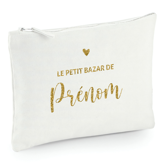 Pochette en toile 22x16 cm - Le petit bazar de Prénom