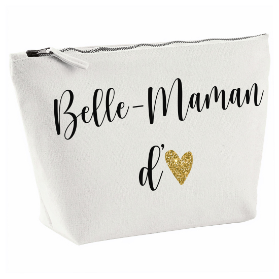 Pochette en toile 28x18 cm - Belle-maman d'amour