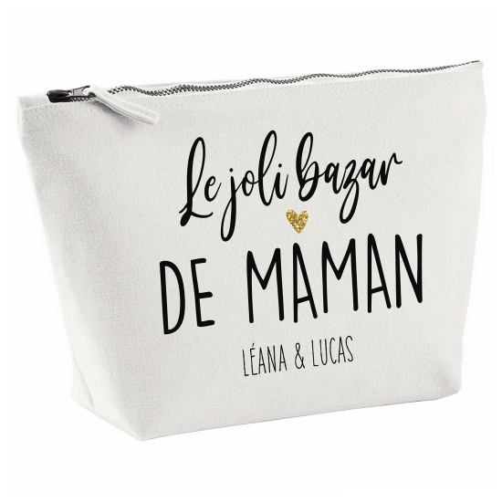 Pochette en toile 28x18 cm - Le joli bazar de maman