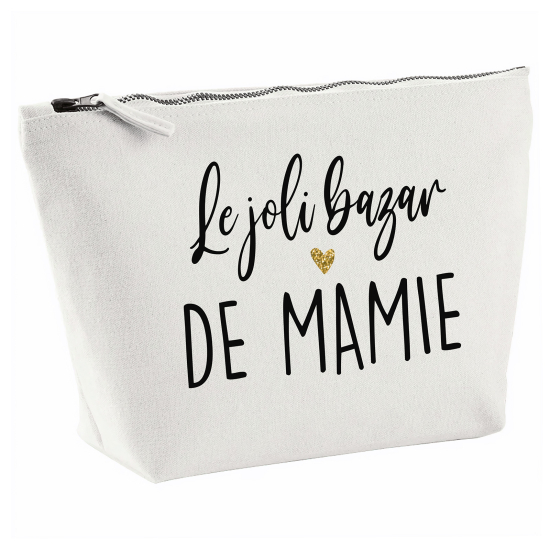 Pochette en toile 28x18 cm - Le joli bazar de mamie