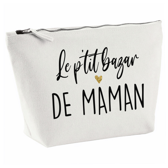 Pochette en toile 28x18 cm - Le p'tit bazar de maman