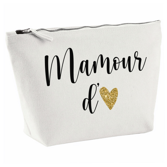 Pochette en toile 28x18 cm - Mamour d'amour