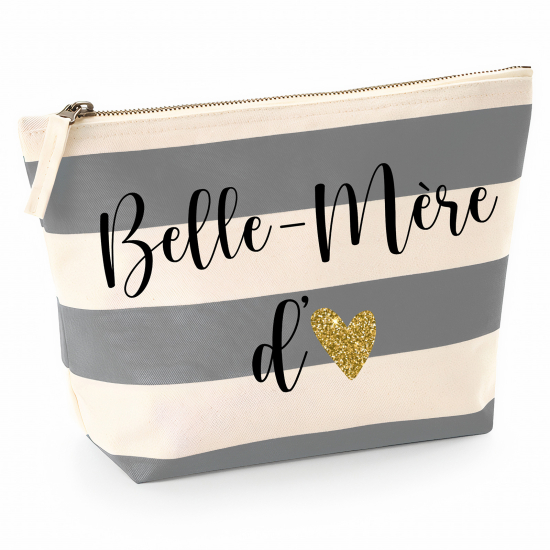 Pochette Nautical a rayures bleues gris - Belle-mère d'amour