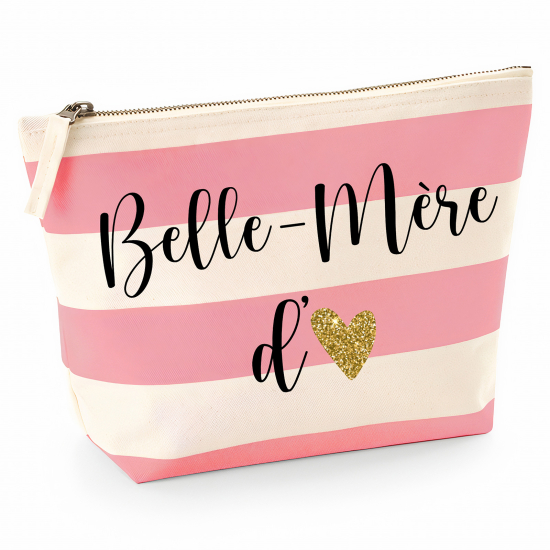 Pochette Nautical a rayures roses - Belle-mère d'amour