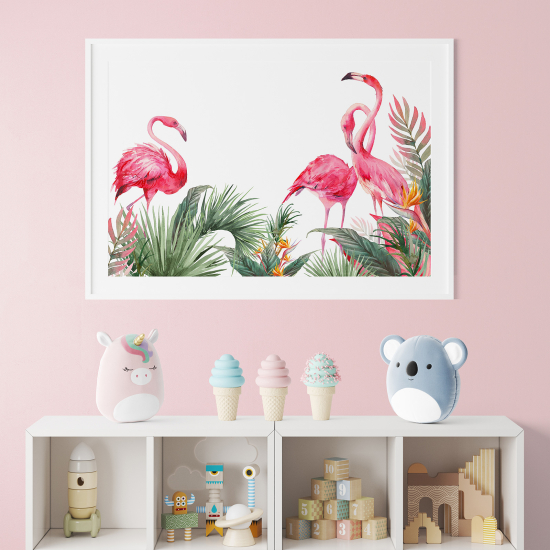 Poster / Affiche enfants - Flamants roses