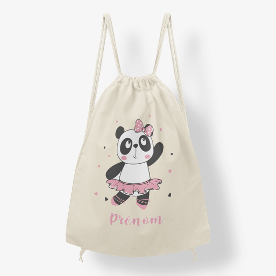 Sac à dos cordon - Danseuse panda