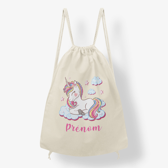 Sac à dos cordon - Licorne