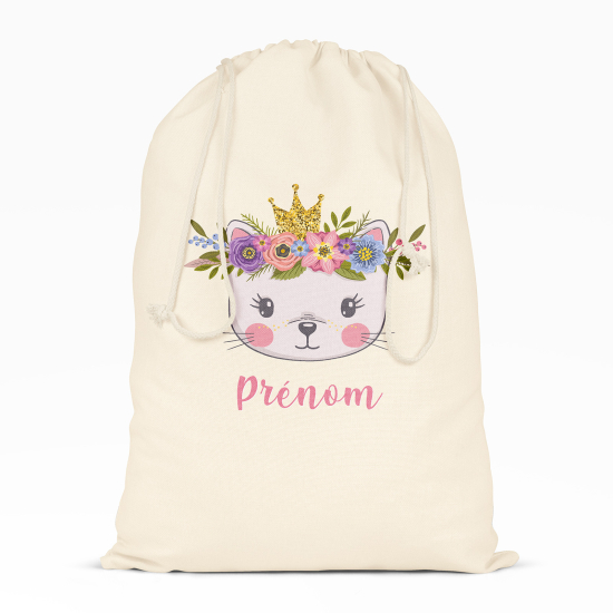 Sac à ficelles - Chat princesse