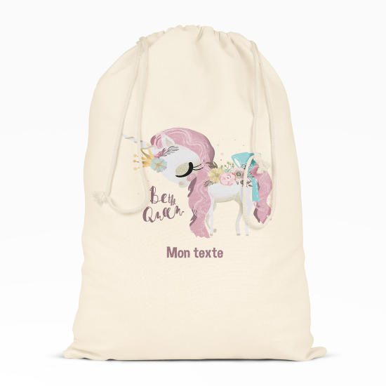 Sac à ficelles - Licorne Be the queen