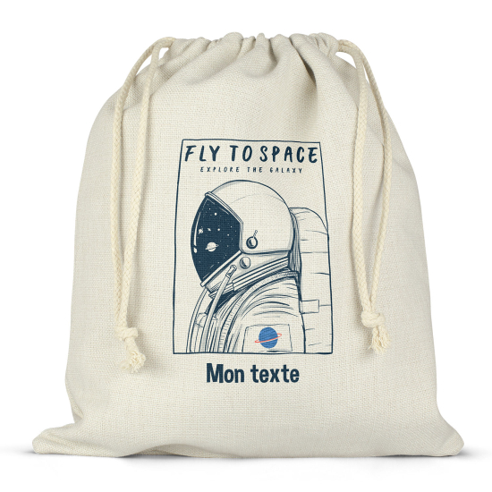 Sac à ficelles personnalisé - Astronaute