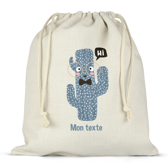 Sac à ficelles personnalisé - Cactus