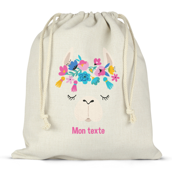 Sac à ficelles personnalisé - Lama