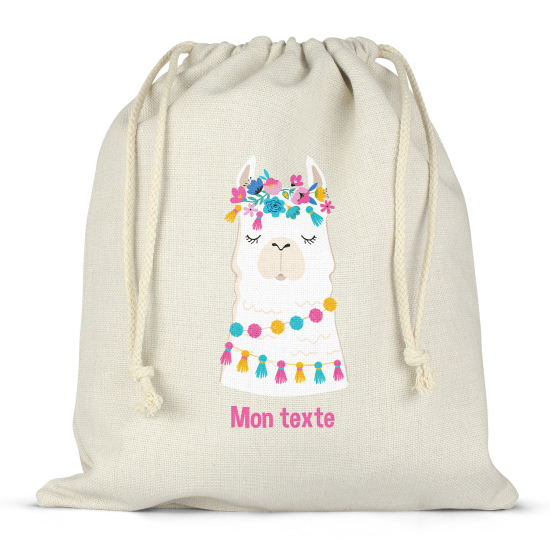 Sac à ficelles personnalisé - Lama