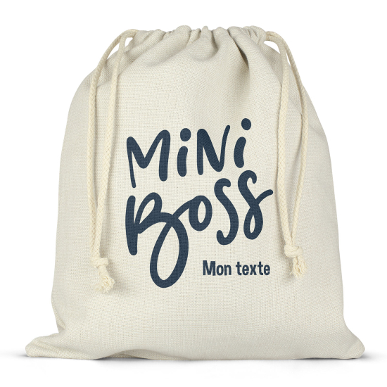 Sac à ficelles personnalisé - Mini boss