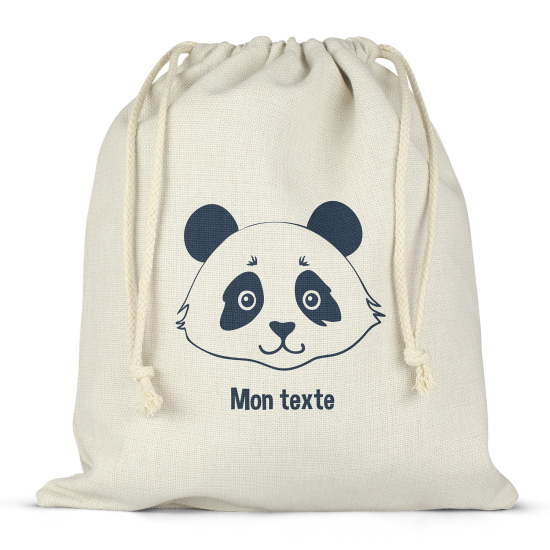 Sac à ficelles personnalisé - Panda 