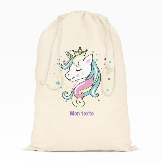 Sac à ficelles - Princesse licorne