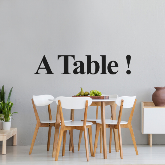 Sticker Mural - A Table