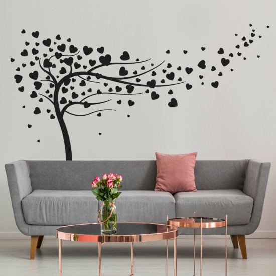 Sticker Mural - Arbre Cœurs