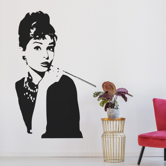 Sticker Mural - Audrey Hepburn