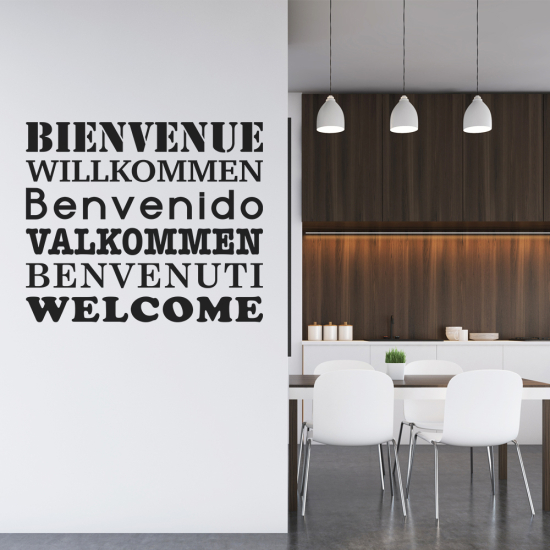 Sticker Mural - Bienvenue