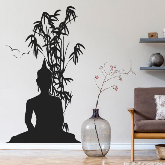 Sticker Mural - Bouddha Bambou