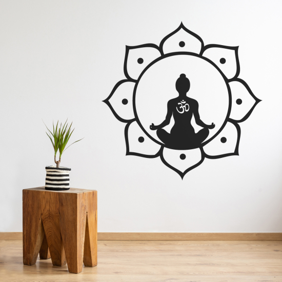 Sticker Mural - Bouddha OM