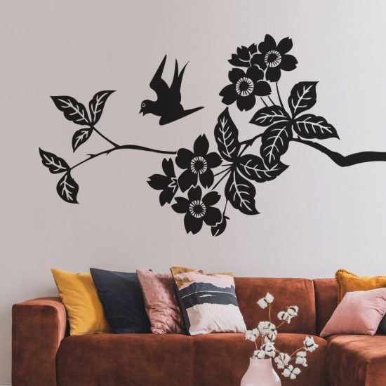 Sticker Mural - Branche florale