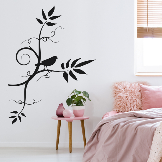 Sticker Mural - Branche Oiseau