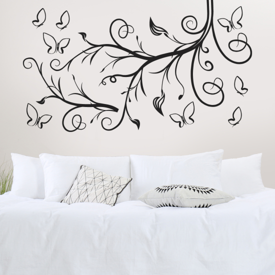 Sticker Mural - Branche Papillons