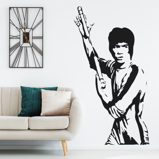 Sticker Mural - Bruce Lee