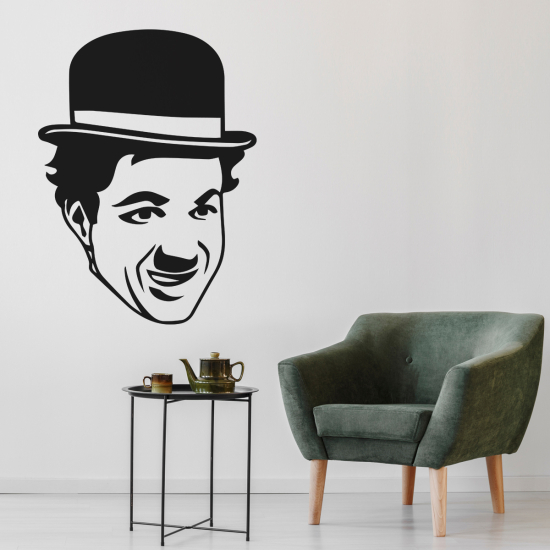 Sticker Mural - Charlie Chaplin