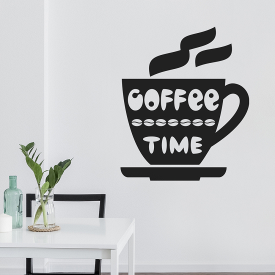 Sticker Mural - Coffee Time