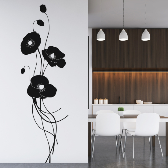 Sticker Mural - Coquelicots