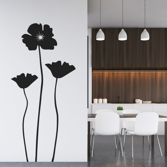 Sticker Mural - Coquelicots