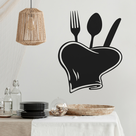 Sticker Mural - Cuisine Couverts