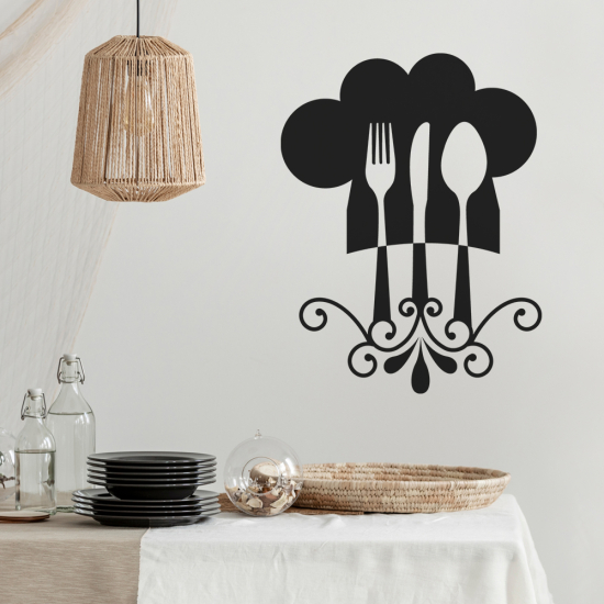 Sticker Mural - Cuisine Couverts