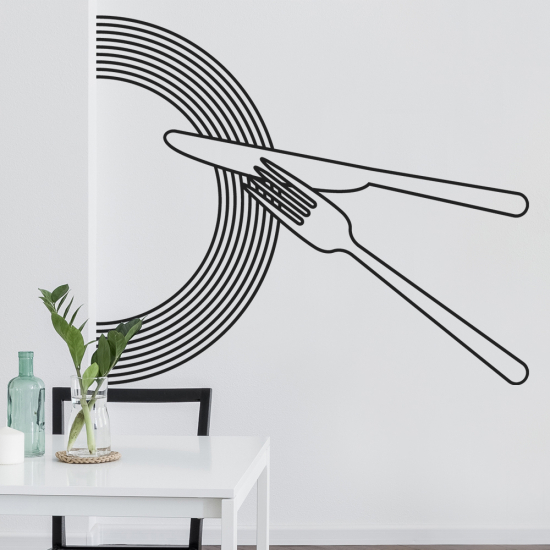 Sticker Mural - Cuisine Couverts