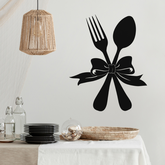 Sticker Mural - Cuisine Couverts