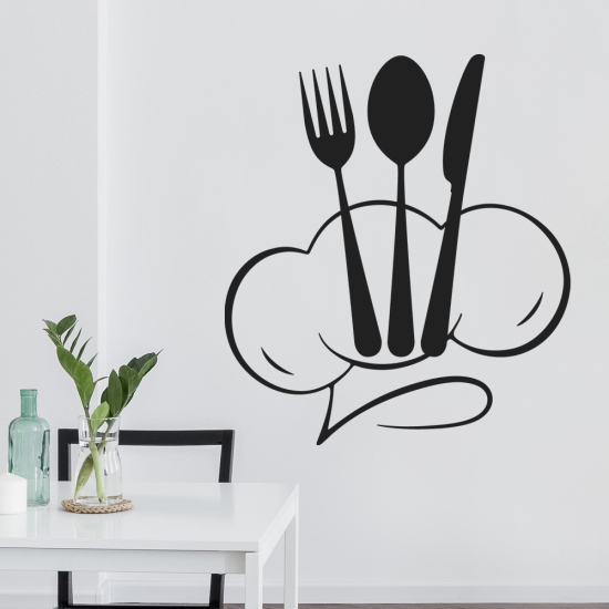 Sticker Mural - Cuisine Couverts