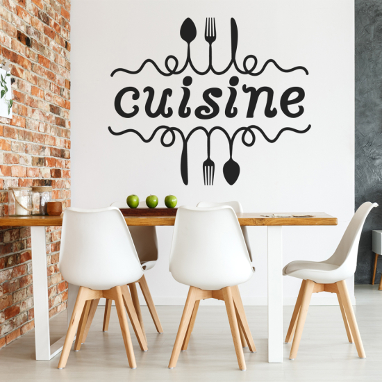 Sticker Mural - Cuisine Couverts