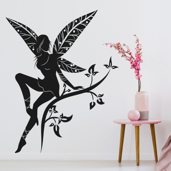 Sticker Mural - Fée Fleurs