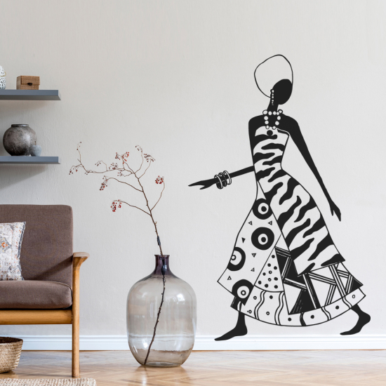 Sticker Mural - Femme africaine