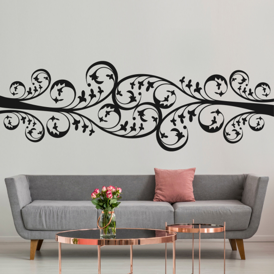 Sticker Mural - Frise florale